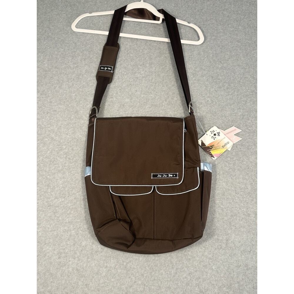 ju ju be diaper bag Brown And Baby Blue New With Tags Shoulder Strap